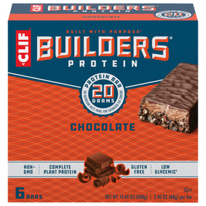 Clif Bar Protein Bars Chocolate 6/6/2.4OZ [UNFI #1246693] [ebt]