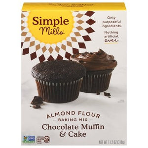 Simple Mills Baking Mix Chocolate Muffin & Cake Almond Flour 6/10.4 OZ [UNFI #2812576] [ebt]