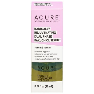 Acure Serum Radically Rejuvenating Dual Phase Bakuchiol 1/0.67 OZ [UNFI #2586618] T