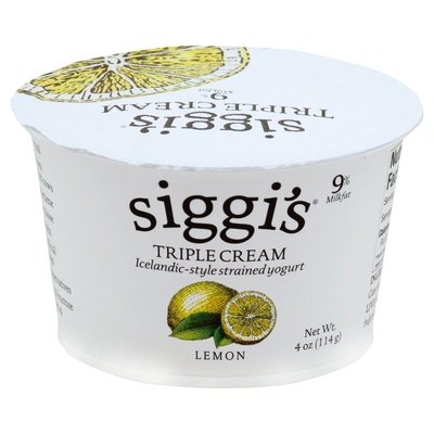 Siggis Yogurt Triple Cream Icelandic-Style Strained Lemon 12/4 OZ [UNFI #1995042] [ebt]