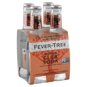 Fever-Tree Club Soda Premium 4 Pack 6/4/6.8OZ [UNFI #1144138] [ebt] D