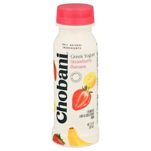 Chobani Yogurt Drink Greek Low-Fat Strawberry Banana 8/7 OZ [UNFI #2320992] [ebt]