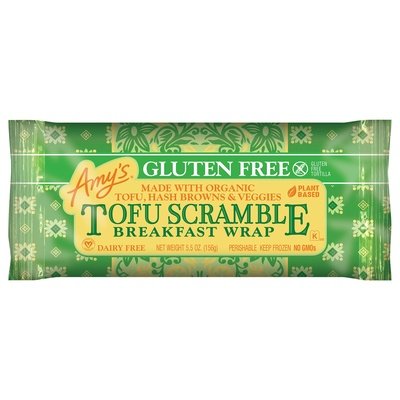 Amys Breakfast Wrap Gluten Free Tofu Scramble 12/5.5 OZ [UNFI #1073568] [ebt]