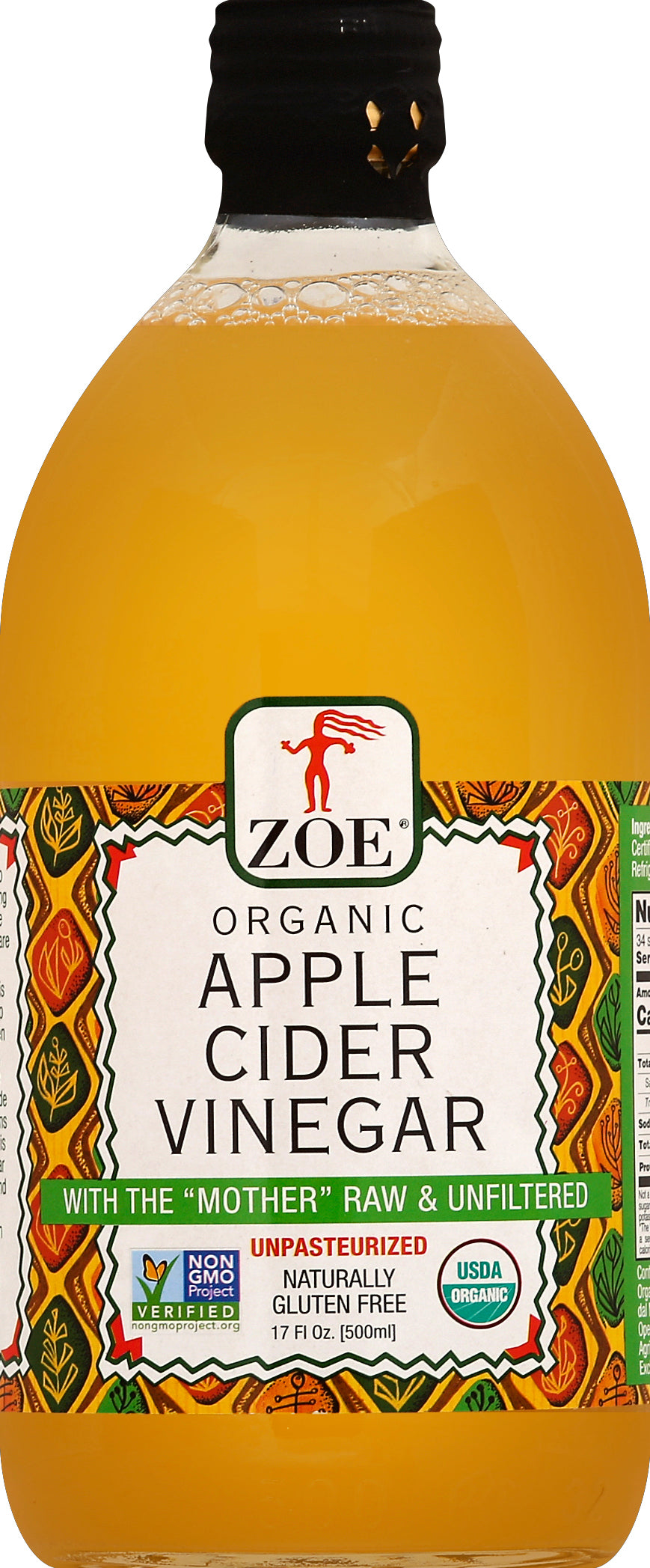 Zoe Vinegar Apple Cider Organic 6/17 FZ [UNFI #1816404] [ebt]
