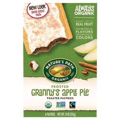 Natures Path Toaster Pastries Grannys Apple Pie Frosted 12/11 OZ [UNFI #0394395] [ebt]