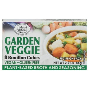 Edward & Sons Bouillon Cubes Garden Veggie 12/2.9 OZ [UNFI #0154922] [ebt]