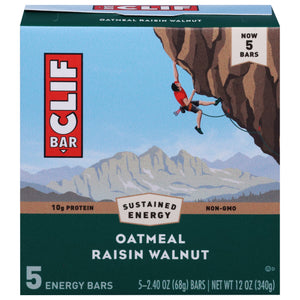 Clif Bar Energy Bars Oatmeal Raisin Walnut 6/5/2.4 OZ [UNFI #3075488] [ebt]