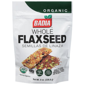 Badia Flax Seed Organic Whole 8/8 OZ [UNFI #2662914] [ebt]