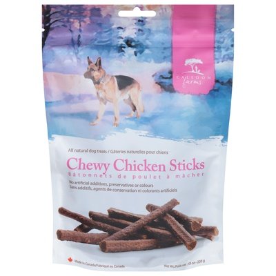 Caledon Farms Dog Treats Chewy Chicken Sticks 4/7.8 OZ [UNFI #2662427] T