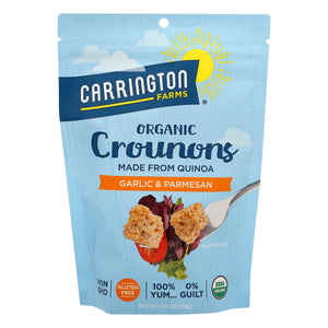Carrington Farms Crounons Organic Garlic & Parmesan 6/4.75 OZ [UNFI #2378537] [ebt]