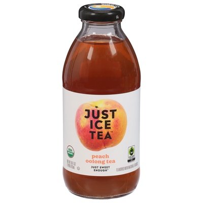 Just Ice Tea Tea Peach Oolong 12/16 OZ [UNFI #2894517] [ebt]