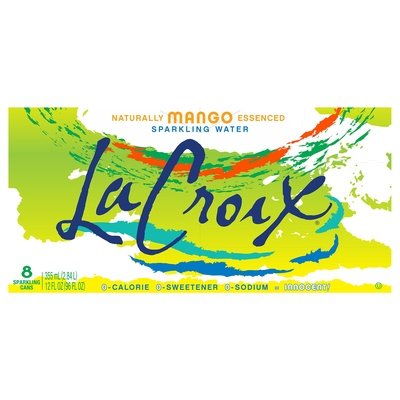 Lacroix Sparkling Water Mango 3/8/12 OZ [UNFI #1697648] [ebt] D