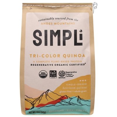 Simpli Quinoa Tri-Color 8/12 OZ [UNFI #2835866] [ebt]