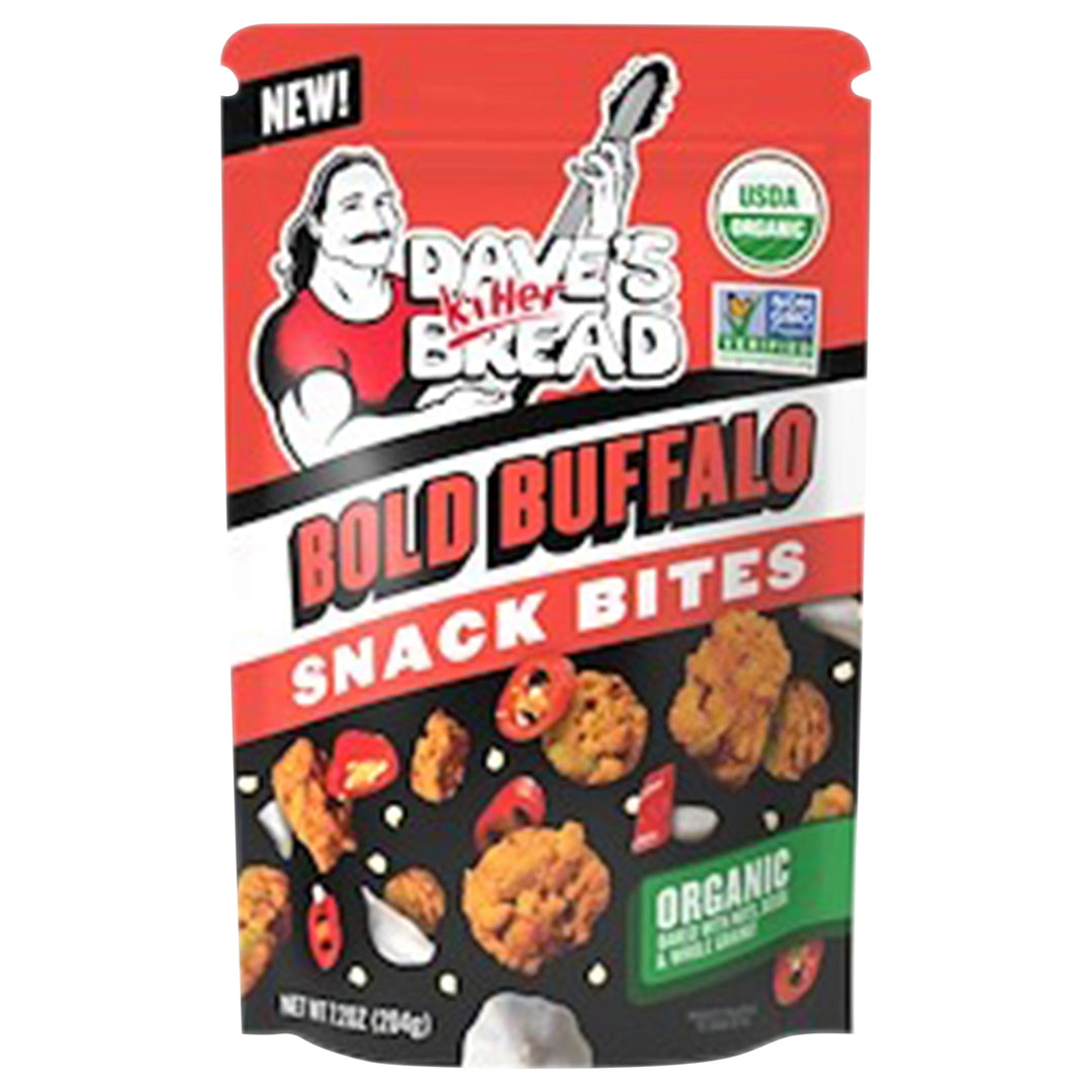 Daves Killer Bread Bold Buffalo Crunchy Snack Bites Buffalo Flavored Organic Snacks 6/7.2 OZ [UNFI #3104767] [ebt]