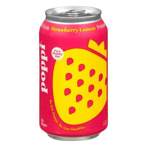Poppi Prebiotic Soda Strawberry Lemon 12/12 OZ [UNFI #2674620] [ebt] D