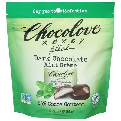 Chocolove Dark Chocolate Mint Creme 55% Cocoa 8/3.5 OZ [UNFI #2841310] [ebt]