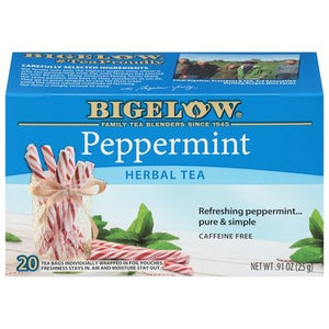 Bigelow Herbal Tea Peppermint Tea Bags 6/20 Bag [UNFI #0459362] [ebt]