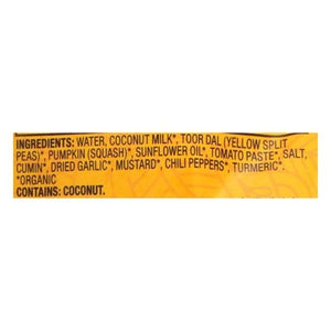 Tasty Bite Coconut Squash Dal Organic Indian Mild 6/10 OZ [UNFI #2538221] [ebt]