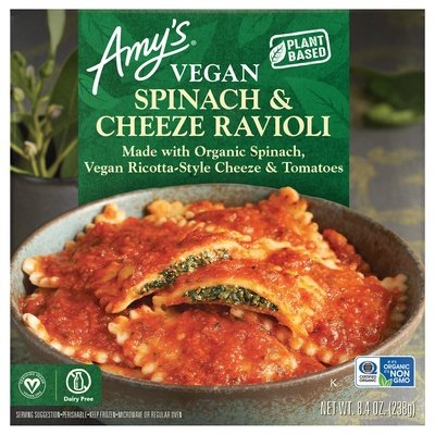 Amys Spinach & Cheeze Ravioli Vegan 12/8.4 OZ [UNFI #2283547] [ebt]