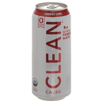 Clean Cause Yerba Mate Cherry Lime Sparkling 12/16 OZ [UNFI #2566610] [ebt] D