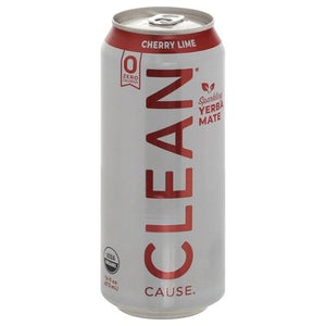 Clean Cause Yerba Mate Cherry Lime Sparkling 12/16 OZ [UNFI #2566610] [ebt] D