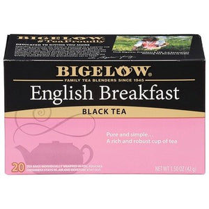 Bigelow Black Tea English Breakfast Tea Bags 6/20 Bag [UNFI #0887547] [ebt]