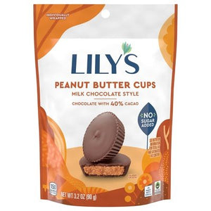 Lilys Peanut Butter Cups Milk Chocolate Style 12/3.2 OZ [UNFI #2415834] [ebt]