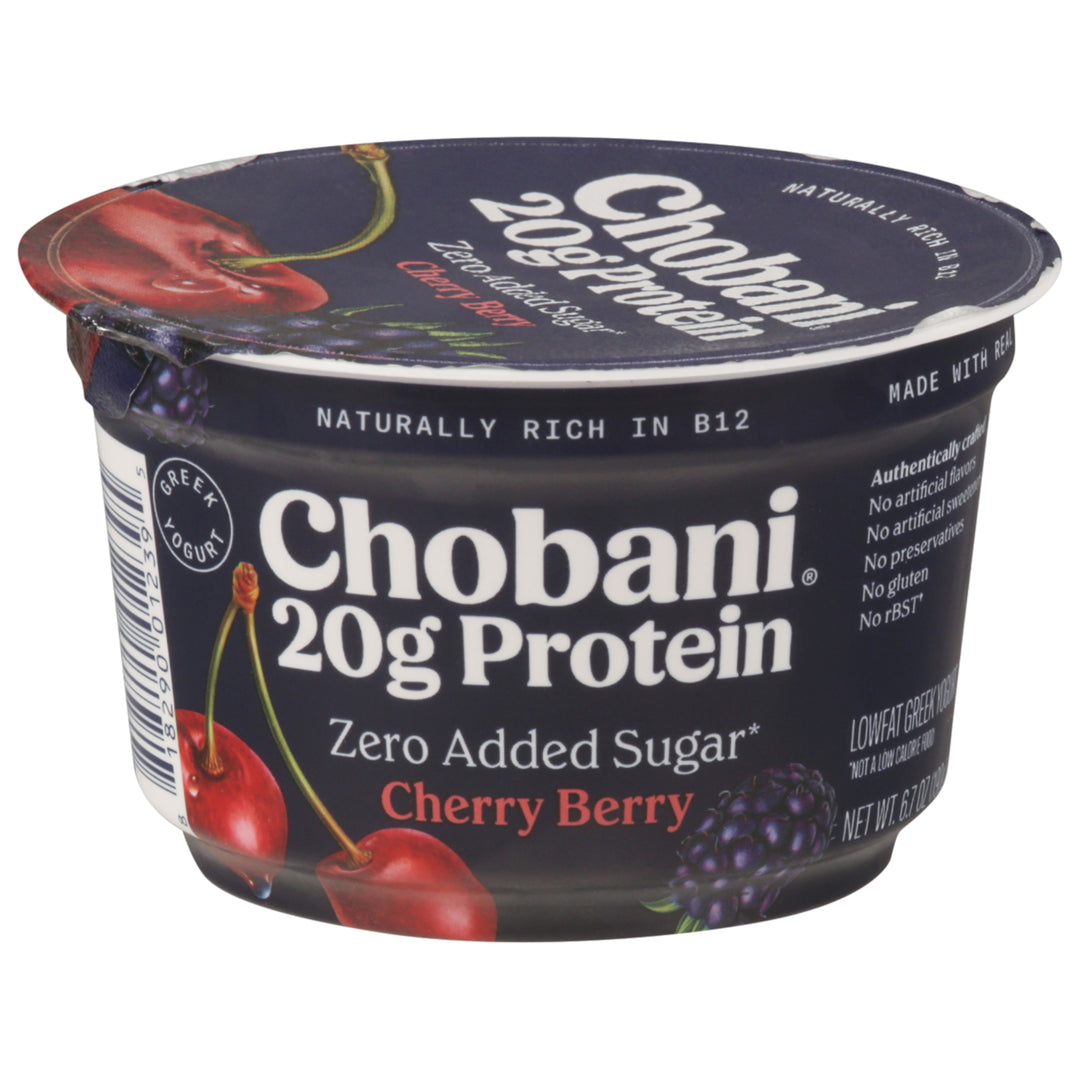Chobani Yogurt Greek Lowfat Cherry Berry 12/6.7 OZ [UNFI #3113701] [ebt]