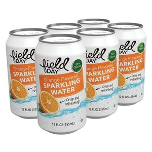 Field Day Sparkling Water Orange 4/6/12 OZ [UNFI #1795145] [ebt] D