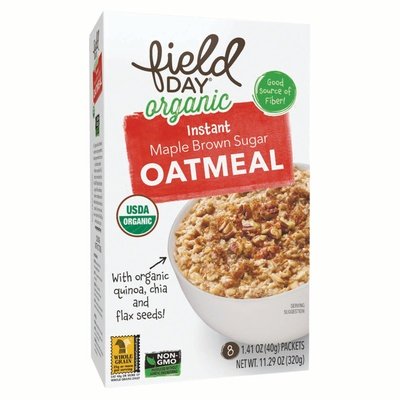 Field Day Instant Oatmeal Maple Brn Sugar 6/11.30OZ [UNFI #1777382] [ebt]