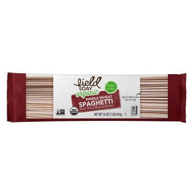 Field Day Spaghetti WholeWheat Pasta 20/16 OZ [UNFI #2916377] [ebt]