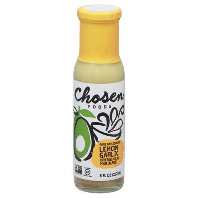 Chosen Foods Dressing & Marinade Lemon Garlic Pure Avocado Oil 6/8 OZ [UNFI #2527596] [ebt]