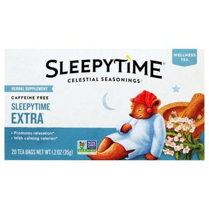 Celestial Seasonings Sleepytime Extra Caffeine Free Herbal Supplement Tea Bags 6/20 Bag [UNFI #0105338] [ebt]