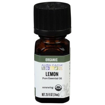 Aura Cacia Pure Essential Oil Renewing Lemon 1/.25 OZ [UNFI #326876] T