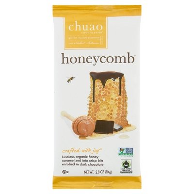 Chuao Chocolatier Dark Chocolate Bar Honeycomb 12/2.8 OZ [UNFI #0766220] [ebt]