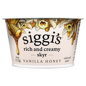 Siggis Skyr Vanilla Honey 12/4 OZ [UNFI #1995034] [ebt]