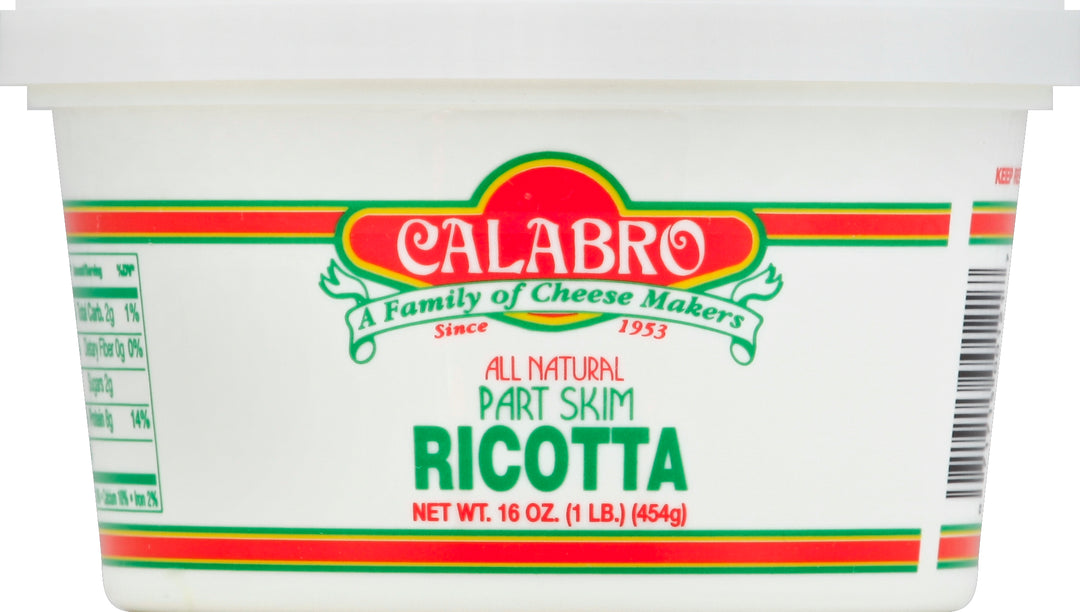 Calabro Cheese Cheese Part Skim Ricotta 12/16 OZ [UNFI #0727446] [ebt]