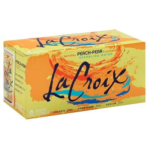 Lacroix Sparkling Water Peach-Pear 3/8/12 OZ [UNFI #1350792] [ebt] D