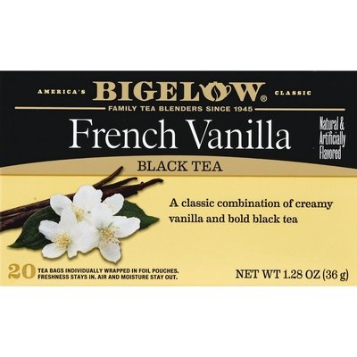 Bigelow Black Tea French Vanilla Bags 6/20 Bag [UNFI #0775965] [ebt]
