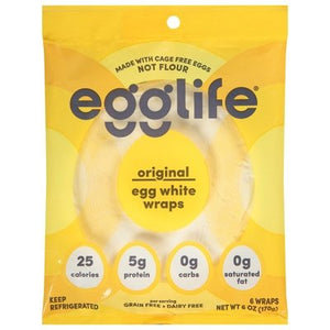 Egglife Egg White Wraps Original 12/6 CT [UNFI #2802544] [ebt]