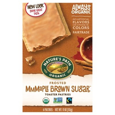 Natures Path Toaster Pastries Mmmaple Brown Sugar Frosted 12/11 OZ [UNFI #0879403] [ebt]