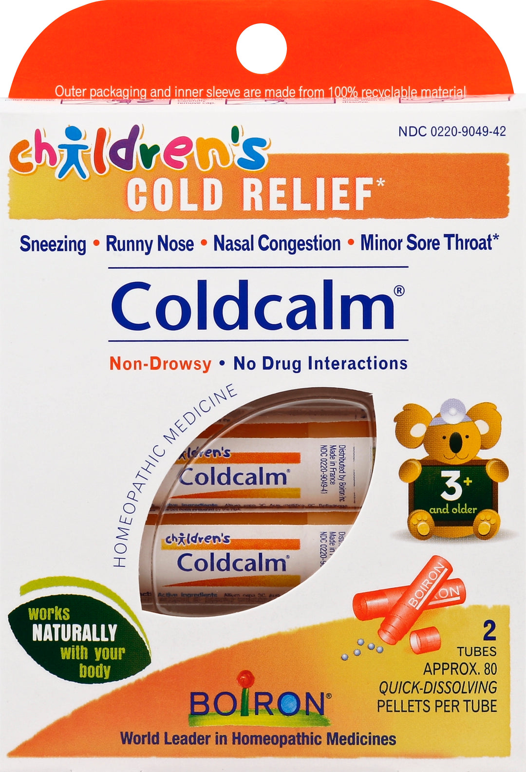 Boiron Coldcalm Quick-Dissolving Pellets 1/2 DOSE [UNFI #0655522]