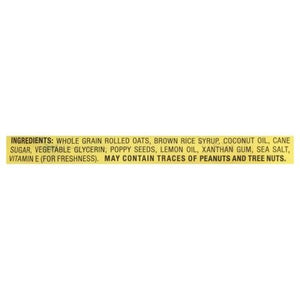 Bobos Oat Bars Oat Bar Lemon Poppyseed 12/3 OZ [UNFI #1000009] [ebt]