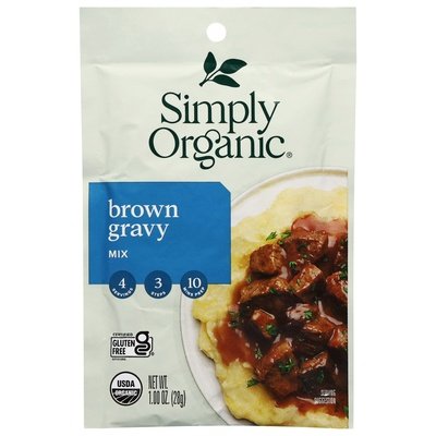 Simply Organic Gravy Mix Brown 12/1 OZ [UNFI #0916189] [ebt]