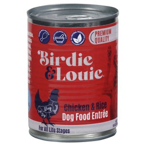 Birdie & Louie Dog Food Entree Chicken & Rice 12/13 OZ [UNFI #2975225] T