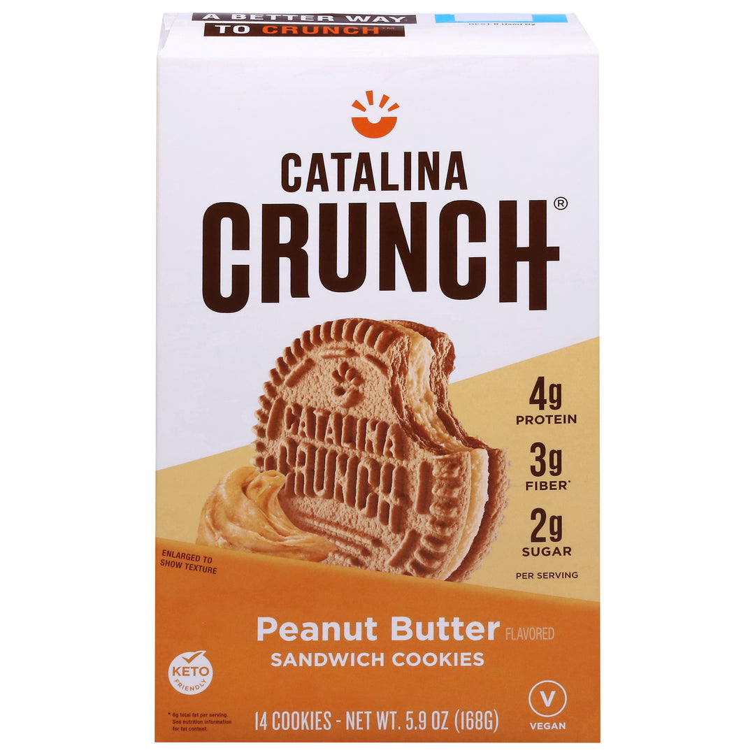 Catalina Crunch Sandwich Cookies Peanut Butter 6/5.9 OZ [UNFI #3110327] [ebt]