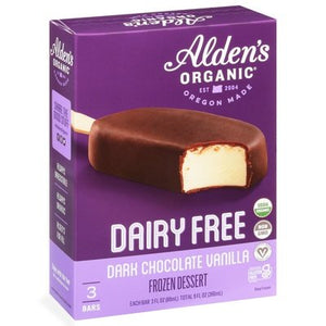 Aldens Organic Frozen Dessert Dairy Free Dark Chocolate Vanilla 12/3/9 OZ [UNFI #2808236] [ebt]
