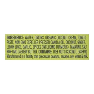 Brooklyn Delhi Indian Simmer Sauce Coconut Cashew Korma Mild 6/12 OZ [UNFI #2557700] [ebt]