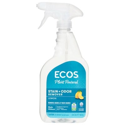 Ecos Stain + Odor Remover Lemon Plant Powered 6/22 OZ [UNFI #727727] T