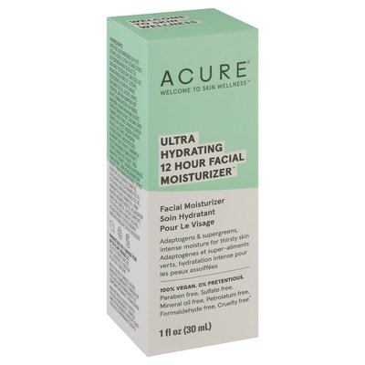 Acure Facial Moisturizer 12 Hour Ultra Hydrating 1/1 OZ [UNFI #2532968] T